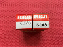 Load image into Gallery viewer, 2 RCA 6JV8 Vacuum Tubes Valves Milspec NOS NIB Lot Of Two
