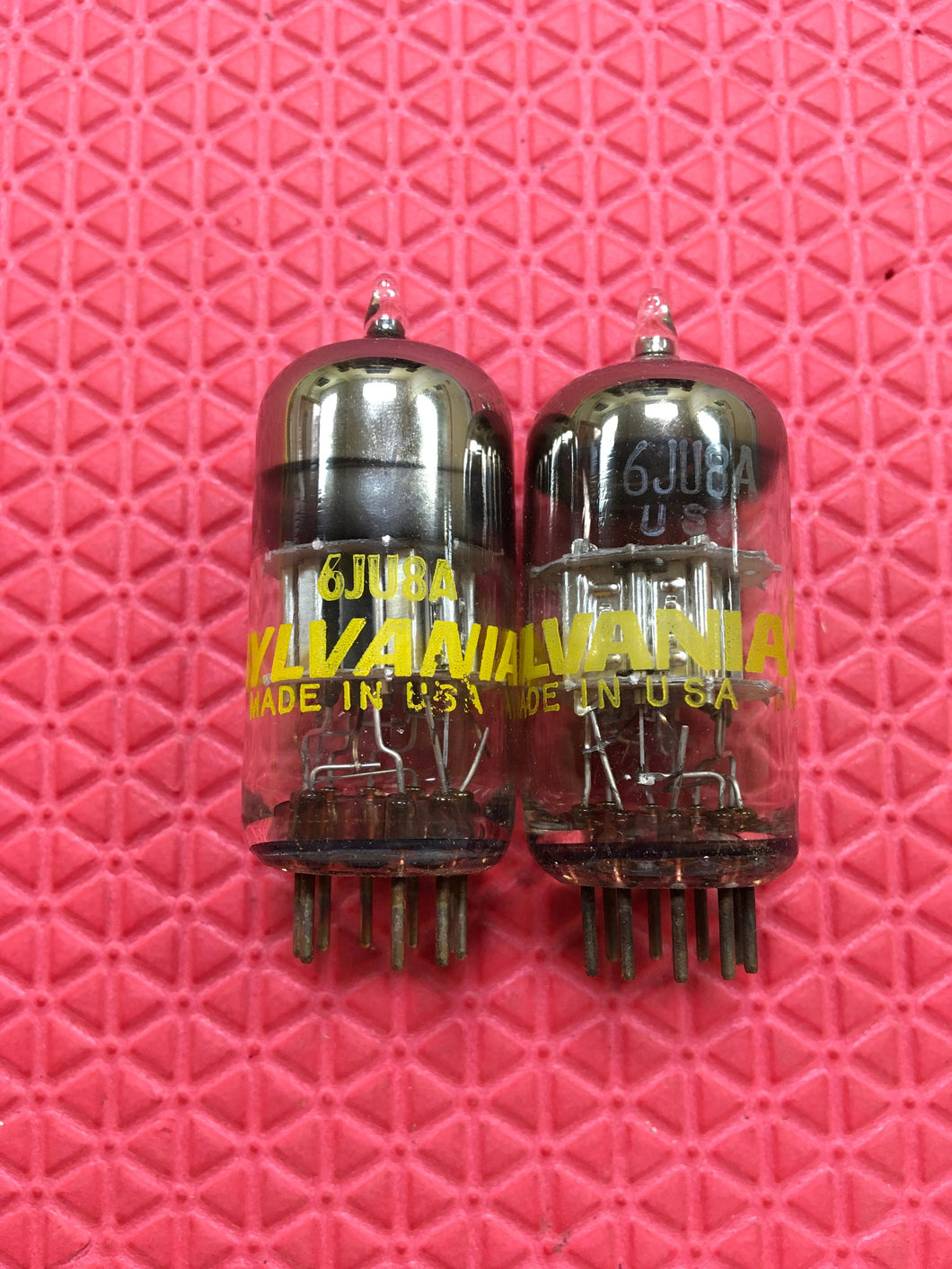 2 Sylvania 6JU8 6JU8A Vacuum Tubes Valves NOS NIB Lot Of Two