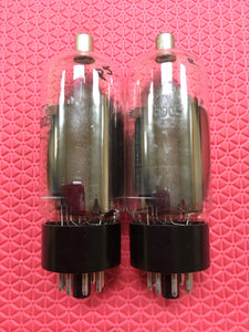 Matched Pair RCA 6DQ5 Vacuum Tubes Valves Black Plates NOS NIB
