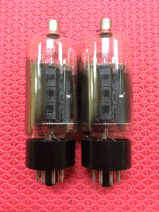 Matched Pair RCA 6DQ5 Vacuum Tubes Valves Black Plates NOS NIB
