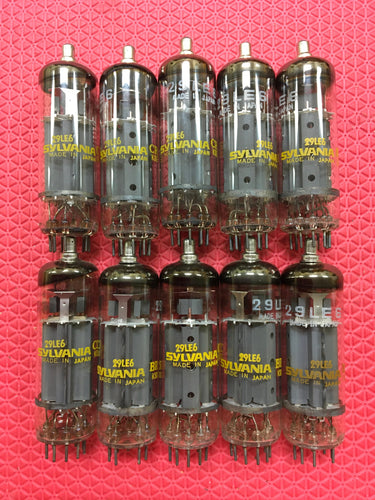 10 Sylvania 29LE6 Vacuum Tubes Valves NOS NIB Lot Of Ten