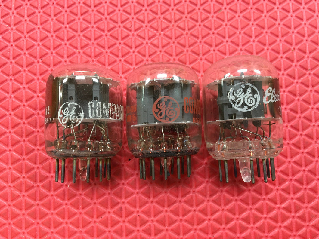 3 General Electric GE 6M11 Vacuum Tubes Valves NOS NIB Lot Of Three