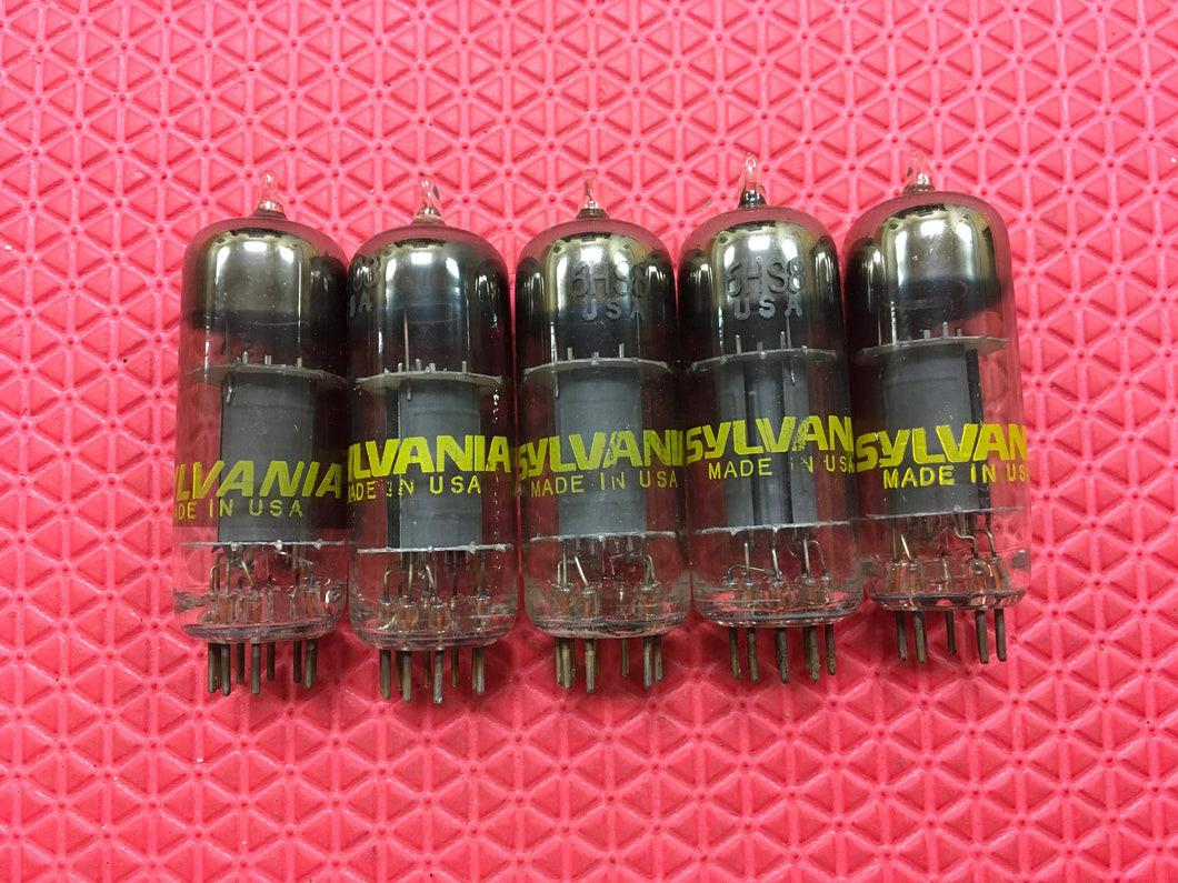 5 Sylvania 6HS8 Vacuum Tubes Valves NOS NIB Lot Of Five