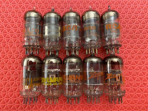 10 US-Made 6GH8 6GH8A Vacuum Tubes Valves NOS NIB Lot Of Ten