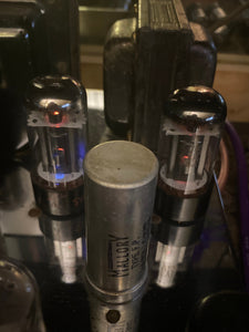 Matched Pair Sylvania 6V6 6V6GTA Silver Top Vacuum Tubes Valves