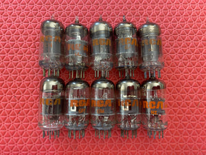 10 RCA 6GH8 6GH8A Vacuum Tubes Valves NOS NIB Lot Of Ten