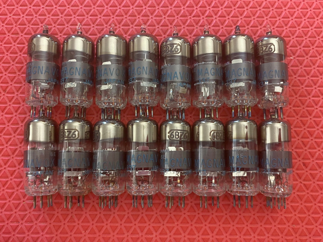 16 Magnavox 6BZ6 Vacuum Tubes Valves NOS NIB Lot Of Sixteen