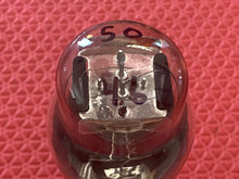 Load image into Gallery viewer, Sylvania Wizard Number Type 80 Vacuum Tube Rectifier Black Plates Engraved Base Shoulder ST Shape Hanging Filaments
