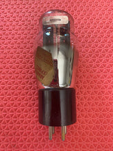 Load image into Gallery viewer, Sylvania Wizard Number Type 80 Vacuum Tube Rectifier Black Plates Engraved Base Shoulder ST Shape Hanging Filaments
