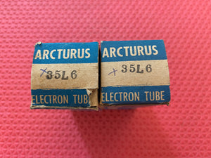2 Arcturus 35L6 Vacuum Tubes Valves NOS NIB Lot Of Two