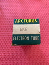Load image into Gallery viewer, Arcturus 6K6 6K6GT Vacuum Tube Valve Black Bottle NOS NIB
