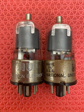 Load image into Gallery viewer, Matched Pair National Union NU 6J7 6J7GT Vacuum Tubes Valves Glass Bottles
