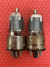 Load image into Gallery viewer, Matched Pair National Union NU 6J7 6J7GT Vacuum Tubes Valves Glass Bottles

