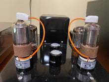 Load image into Gallery viewer, Matched Pair Lafayette 6J7 6J7GT Vacuum Tubes Glass Bottles
