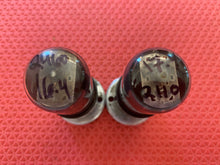 Load image into Gallery viewer, Matched Pair Sylvania 6V6 6V6GT Vacuum Tubes Valves Silver And Gray
