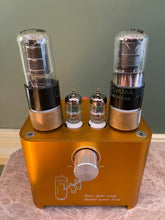 Load image into Gallery viewer, Matched Pair Sylvania 6V6 6V6GT Vacuum Tubes Valves Black Plates Clear Bottles NOS-Testing
