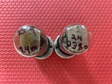 Load image into Gallery viewer, Matched Pair Sylvania 6V6 6V6GT Vacuum Tubes Valves Black Plates Clear Bottles NOS-Testing

