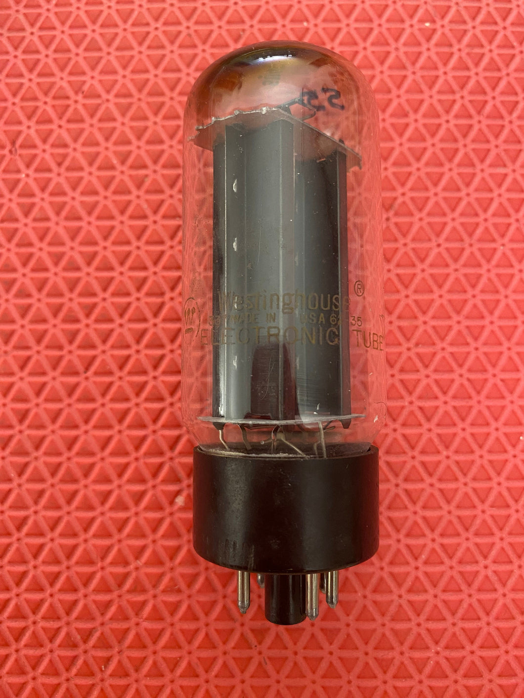 Westinghouse 5U4 5U4GB Vacuum Tube Valve Black Plate