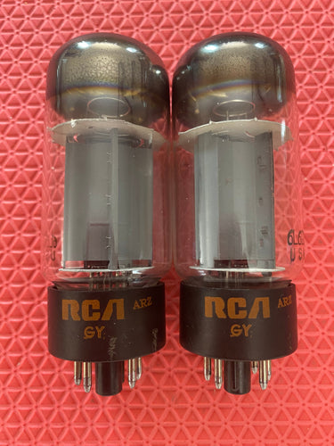 Matched Pair RCA Gray Plate 6L6 6L6GC Vacuum Tubes Valves NOS-Testing