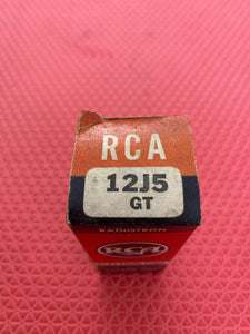 Matched Pair RCA 12J5 12J5GT Vacuum Tubes Valves NOS-Testing