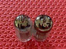 Load image into Gallery viewer, Matched Pair RCA 5963 12AU7 12AU7A Vacuum Tubes Valves Black Plate Industrial-Grade
