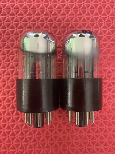 Matched Pair Sylvania Bad Boy 12SN7 12SN7GT Vacuum Tubes Valves NOS-Testing