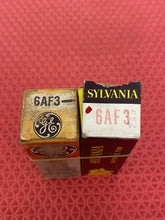 Load image into Gallery viewer, 2 US-Made 6AF3 Vacuum Tubes Valves NOS NIB Lot Of Two
