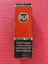 Load image into Gallery viewer, RCA Number Type 38 #38 Vacuum Tube Valve Engraved Base Shoulder Shape NOS NIB
