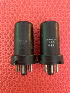 Matched Pair RCA 6J5 Vacuum Tubes Valves