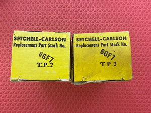 2 RCA Black Plate 6GF7 6GF7A Vacuum Tubes Valves NOS NIB Lot Of Two