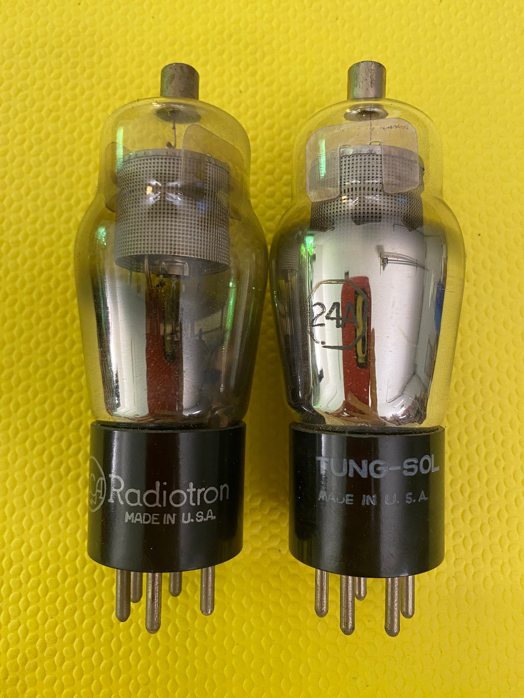 2 US-Made 24 #24 24A Vacuum Tubes Valves NOS NIB Lot Of Two