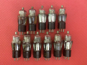 11 Philco Number / Type 24 24A Vacuum Tubes Valves Mesh Plate Lot Of Eleven Steampunk