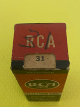 Load image into Gallery viewer, RCA Number / Type 31 #31 Vacuum Tube Valve NOS NIB
