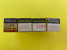 Load image into Gallery viewer, 4 Sylvania 35W4 Vacuum Tubes NOS NIB Lot Of Four

