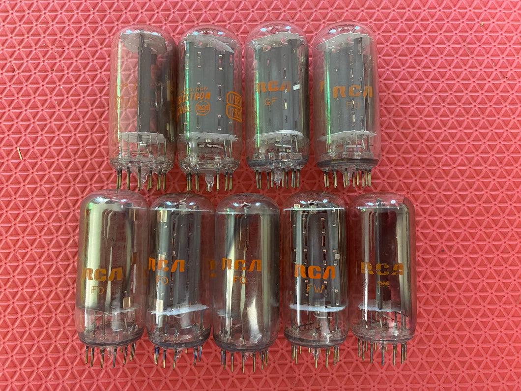 9 RCA 17BE3 17BZ3 Vacuum Tubes Valves NOS NIB Lot Of Nine