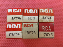 Load image into Gallery viewer, 6 RCA 17AY3 17AY3A 17BS3 17BS3A Vacuum Tubes Valves NOS NIB Lot Of Six
