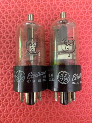 2 General Electric GE 6S8 6S8GT Vacuum Tubes Valves NOS NIB Lot Of Two