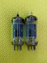 Load image into Gallery viewer, Matched Pair Sylvania 6C4 Vacuum Tubes Valves Black Plates Copper Support Rods

