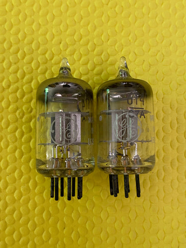 2 General Electric GE 6T4 Vacuum Tubes Valves NOS NIB