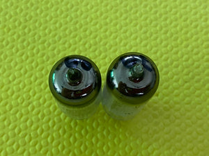 Matched Pair Sylvania 6C4 Vacuum Tubes Valves Black Plates Copper Support Rods