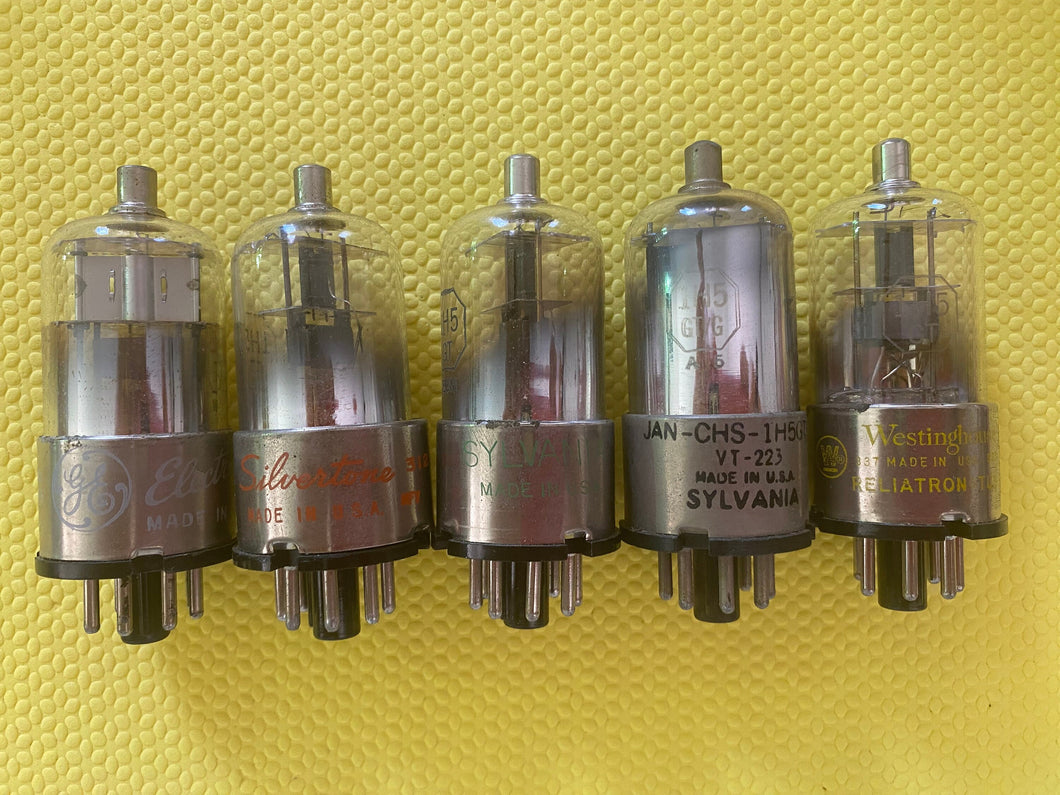 5 US-Made 1H5 1H5GT Vacuum Tubes Valves NOS NIB Lot Of Five