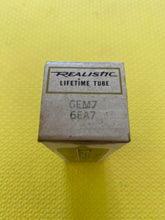 Load image into Gallery viewer, Realistic Lifetime 6EA7 6EM7 Vacuum Tube Valve Gold Pin NOS NIB
