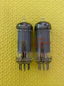 Matched Pair Sylvania 6AU6 6AU6A Vacuum Tubes Valves NOS-Testing