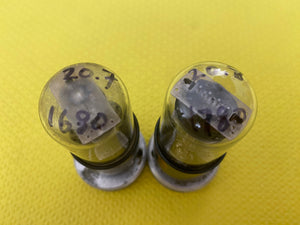 Matched Pair RCA 6K6 6K6GT Vacuum Tubes Valves Black Plate