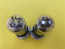 Load image into Gallery viewer, Matched Pair Canadian General Electric 12SN7 12SN7GTA Vacuum Tubes Valves Black Plate NOS-Testing
