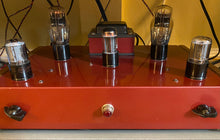 Load image into Gallery viewer, Matched Pair General Electric GE Red Label 6SN7 6SN7GTB Vacuum Tubes Valves Copper Support Rods NOS NIB
