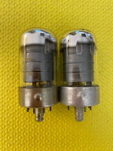 Matched Pair Sylvania 7B7 Vacuum Tubes Valves