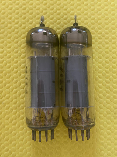 Pair Raytheon 7189 / 6BQ5 / EL84 Vacuum Tubes Valves