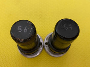 Matched Pair RCA JAN-CRC-6SJ7 6SJ7 VT116 Vacuum Tubes Valves Milspec World War Two Vintage