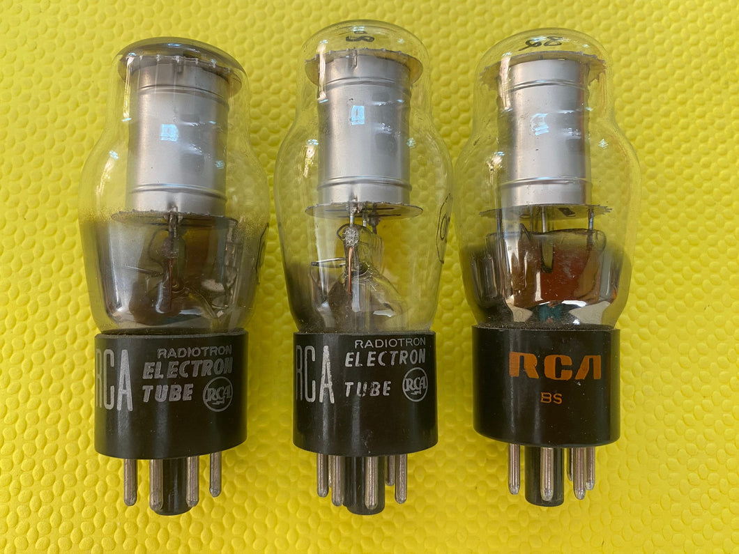 3 RCA 0C3 0C3 Vacuum Tubes Valves Lot Of Three